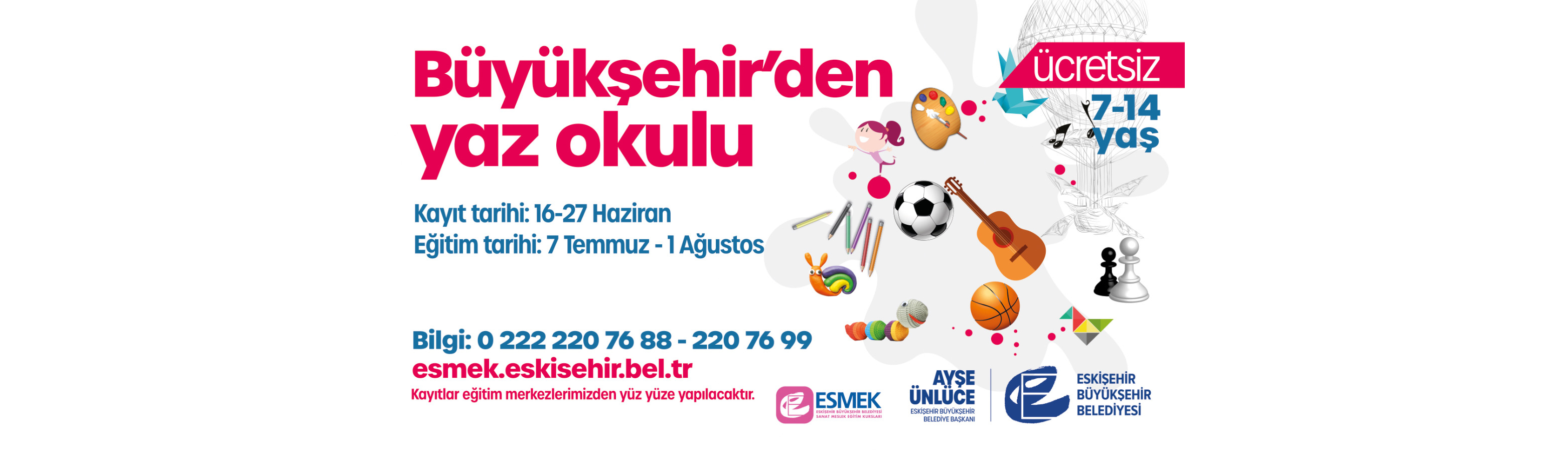 7-14 YA OCUKLAR N 'YAZ OKULU' KURS KAYITLARI BALADI!